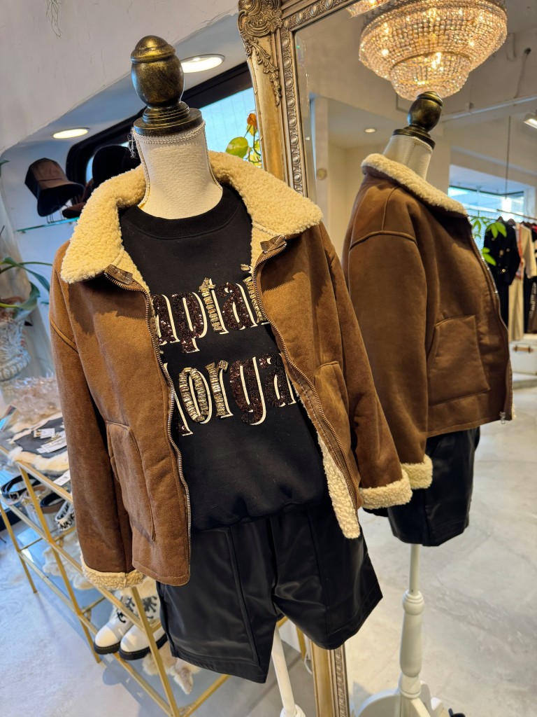 FakeムートンボアJacket