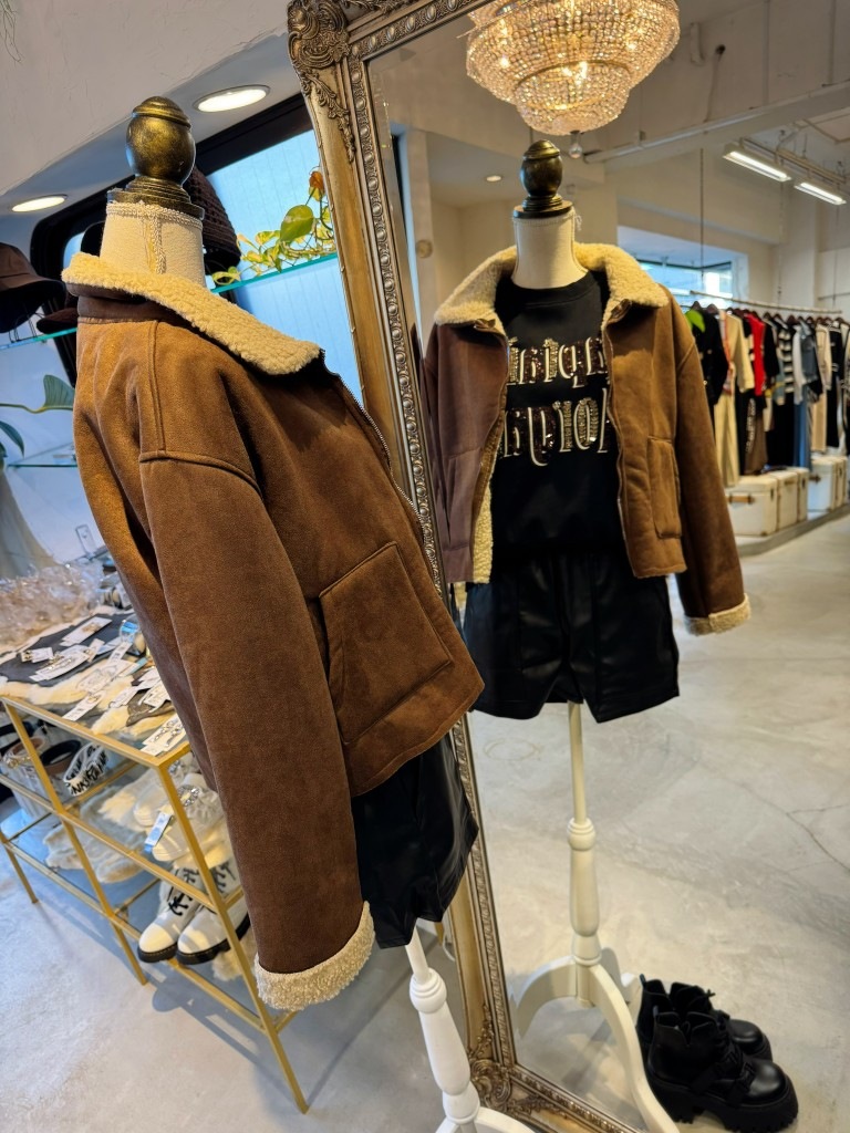 FakeムートンボアJacket