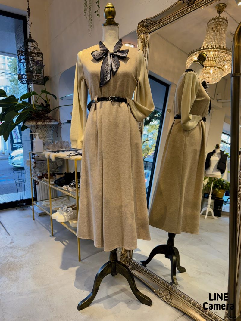 BeltSetノースリーブワンピース