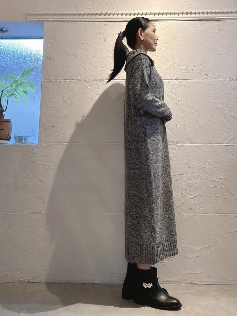 ZipperCallorニットワンピース