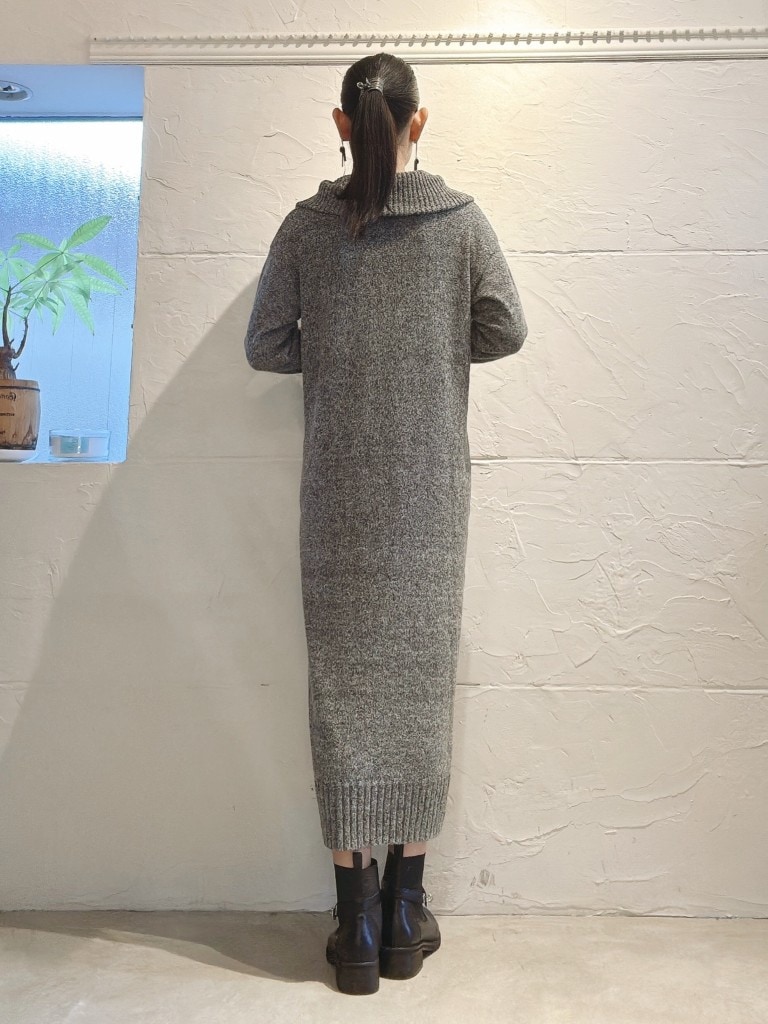 ZipperCallorニットワンピース