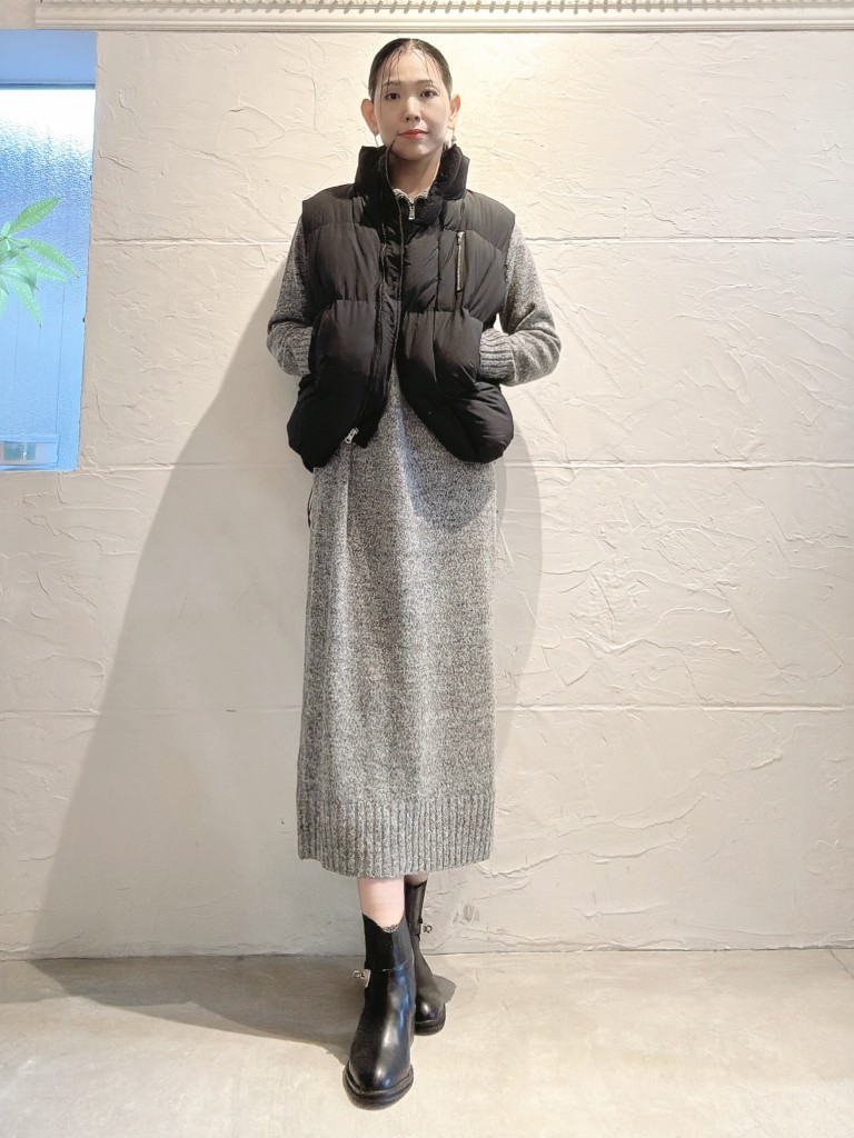 ZipperCallorニットワンピース