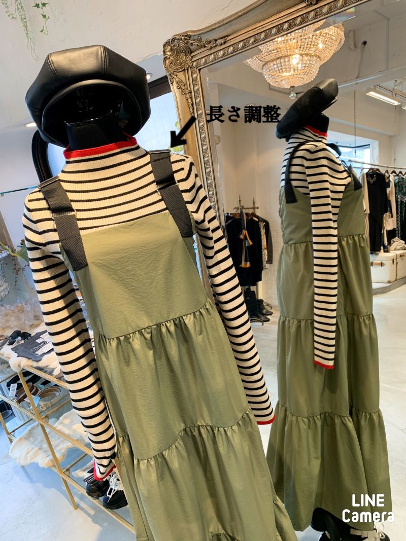 Beltシャーリングサロペットスカート | SKIRT | Merci 直営通販