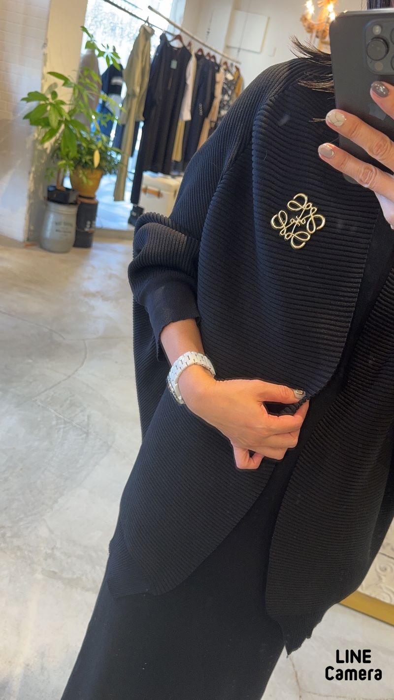 ドルマンSleeveカーディガン＋ニットワンピースSet