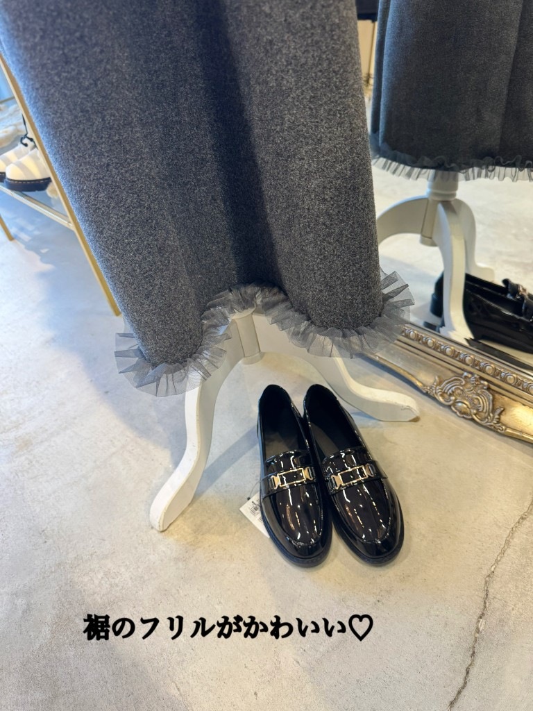 Shoulder&Hemチュールフリルワンピース