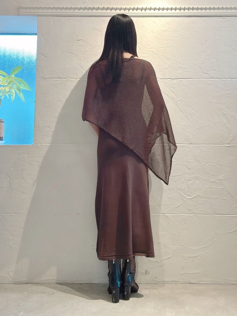 SeethroughポンチョSetサマーニットワンピース