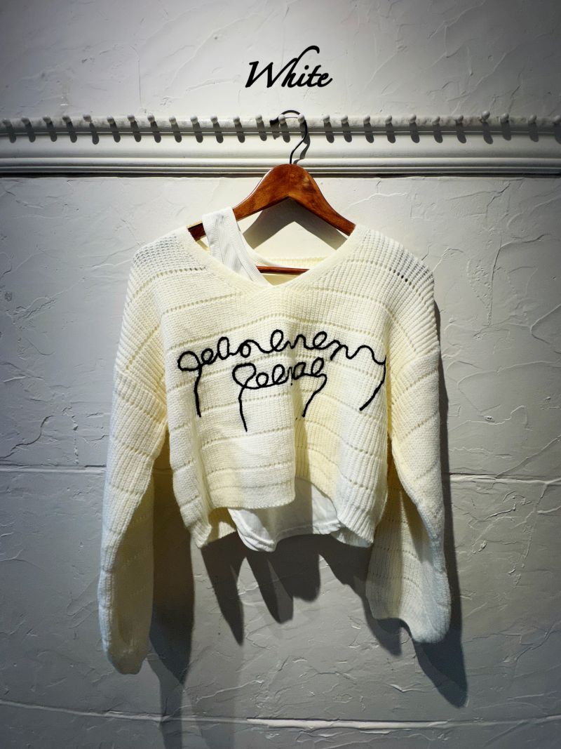 タンクSetLetterショートニット