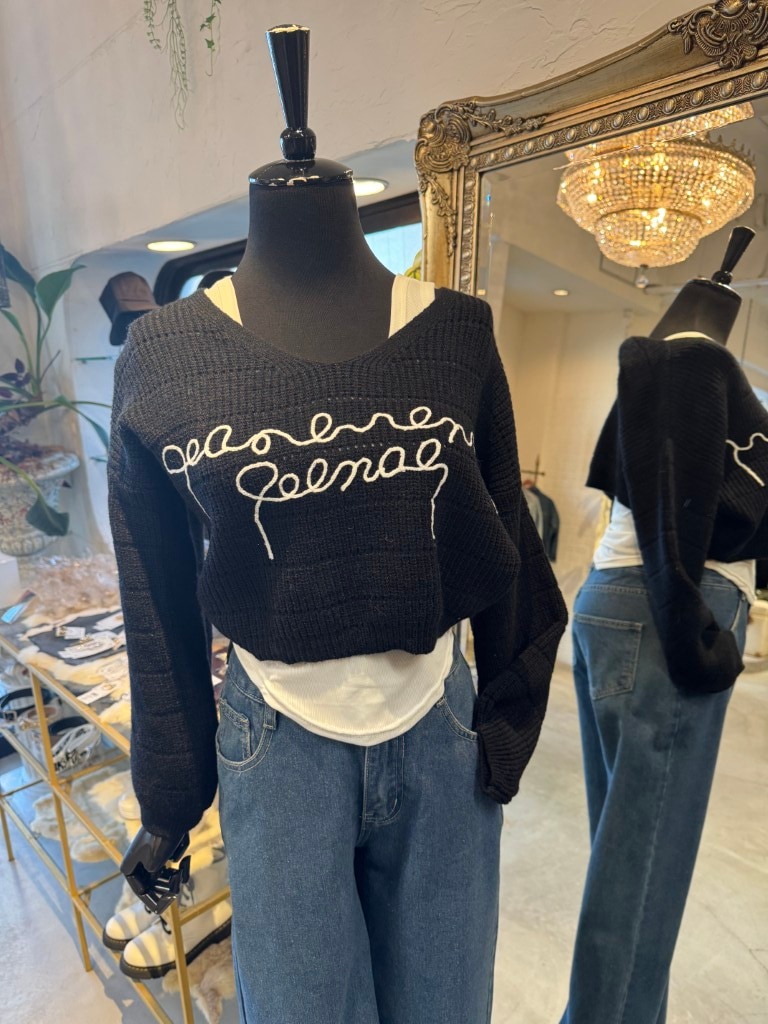 タンクSetLetterショートニット