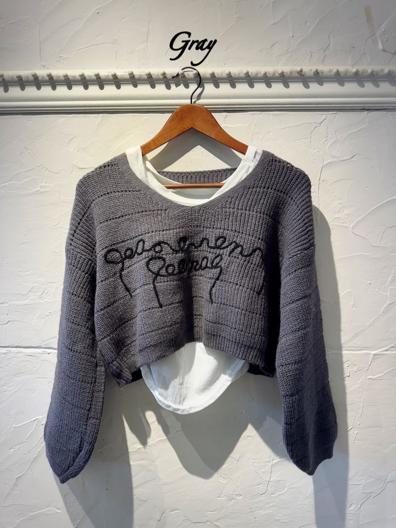 タンクSetLetterショートニット