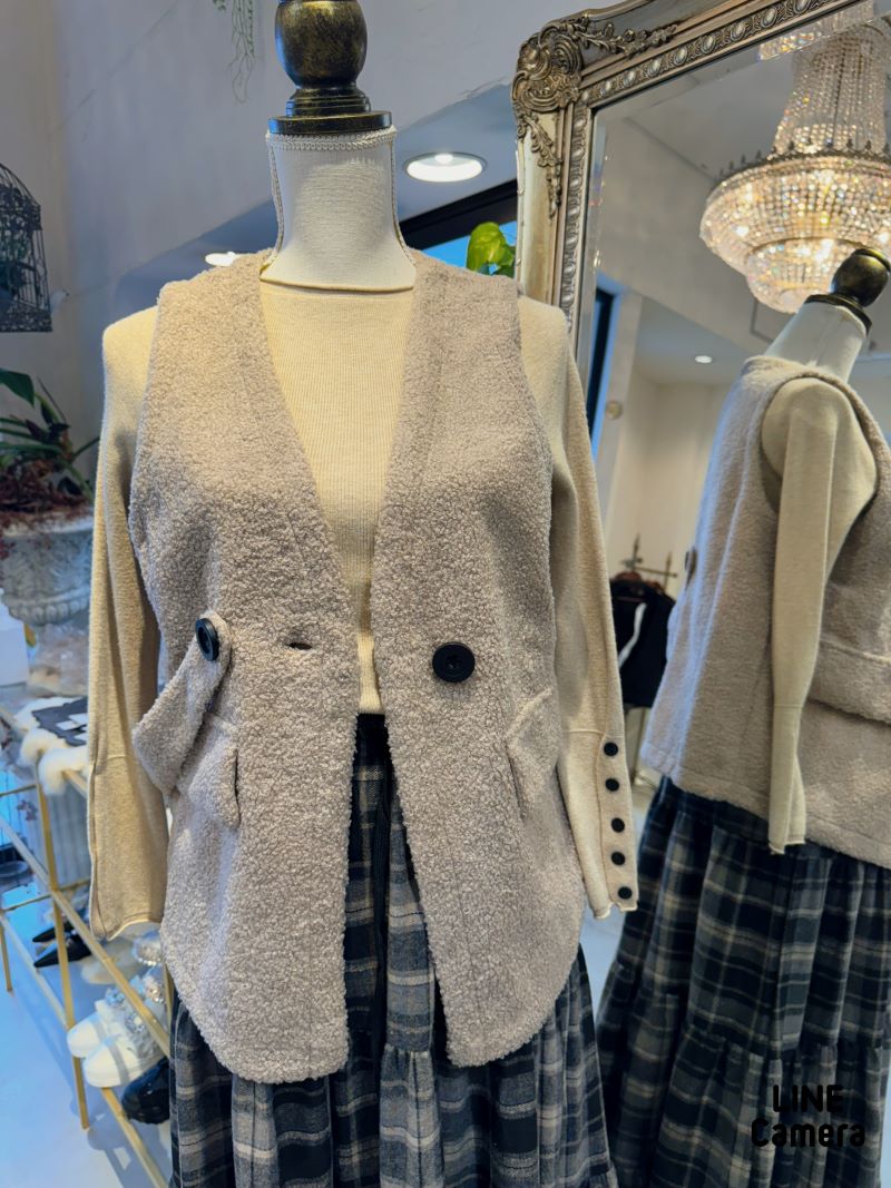 SideベルトプードルジレJacket