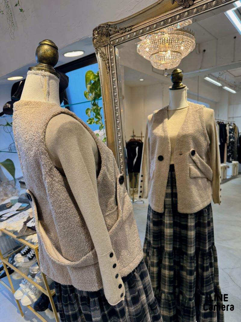 SideベルトプードルジレJacket