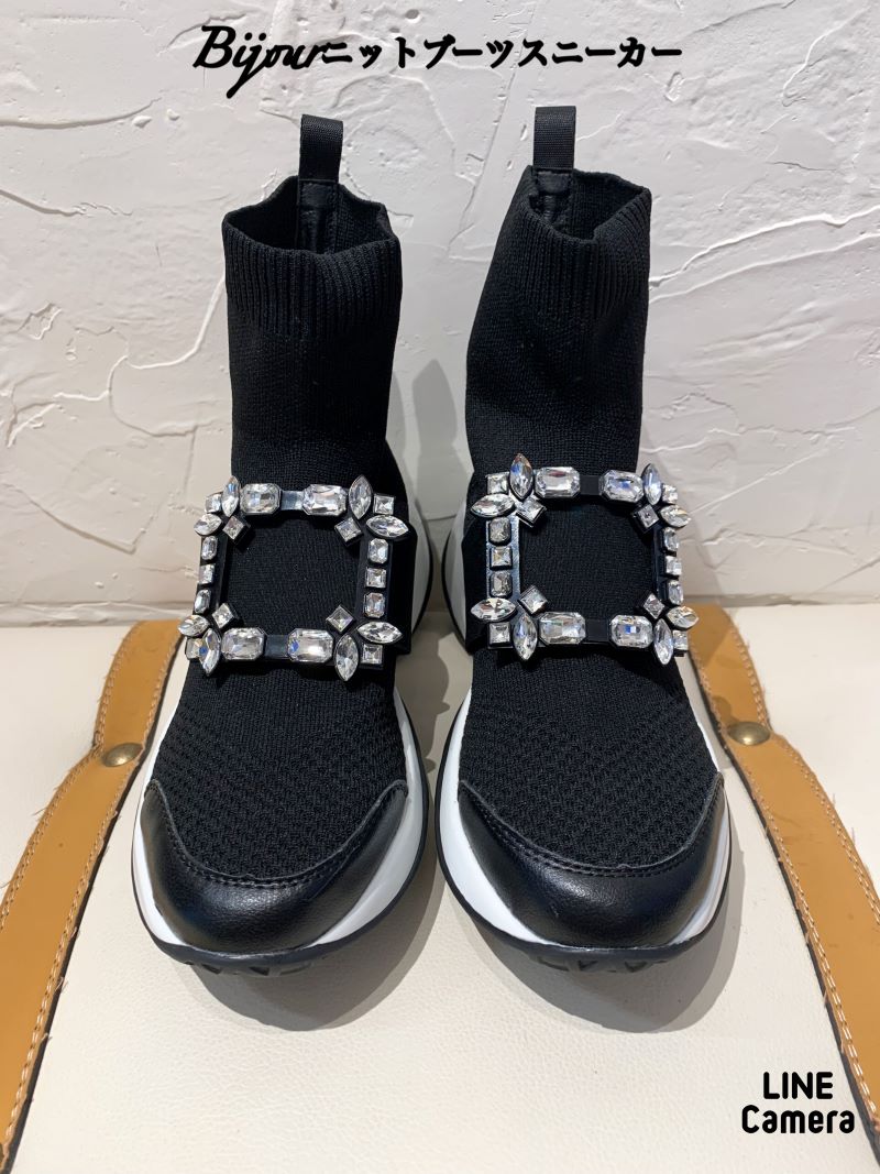 Bijourニットブーツスニーカー