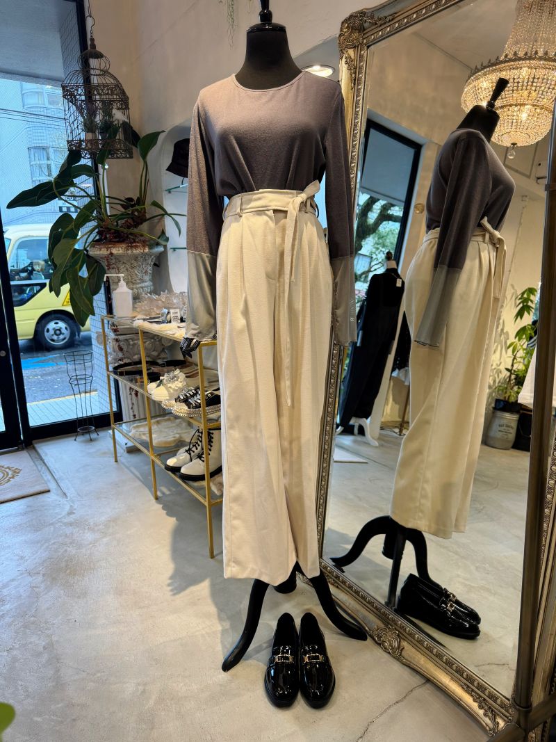 SleeveHemシフォンBrushedT