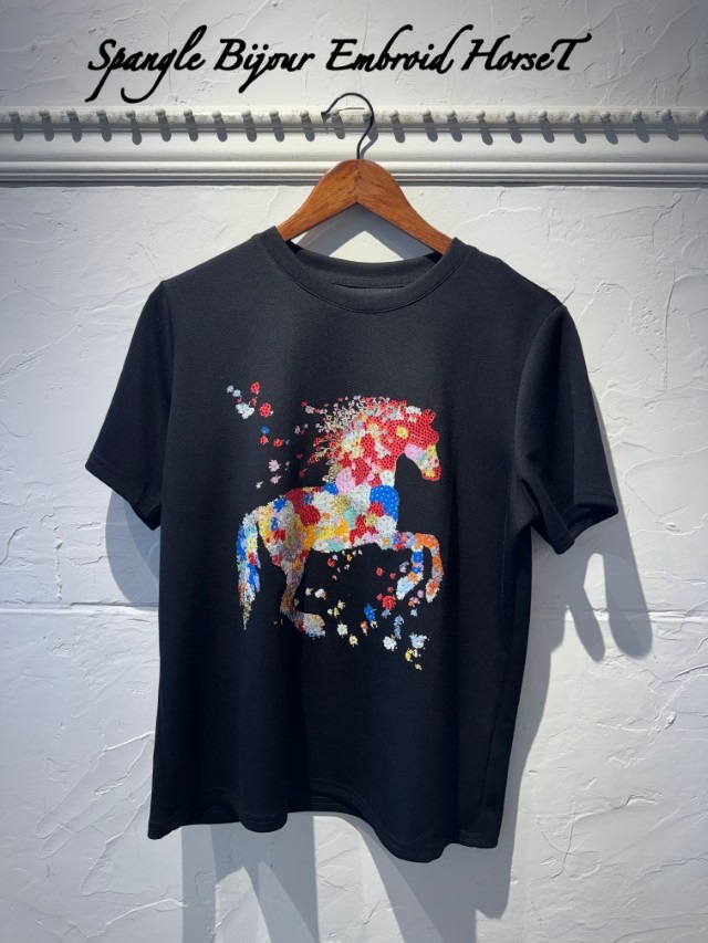 SpangleBijourEmbroidTシャツ