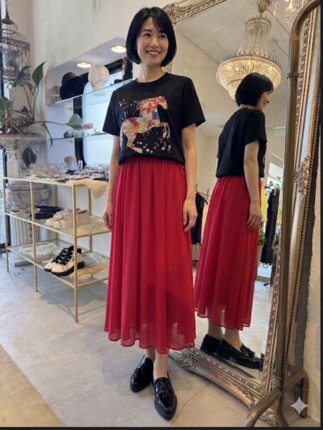 SpangleBijourEmbroidTシャツ