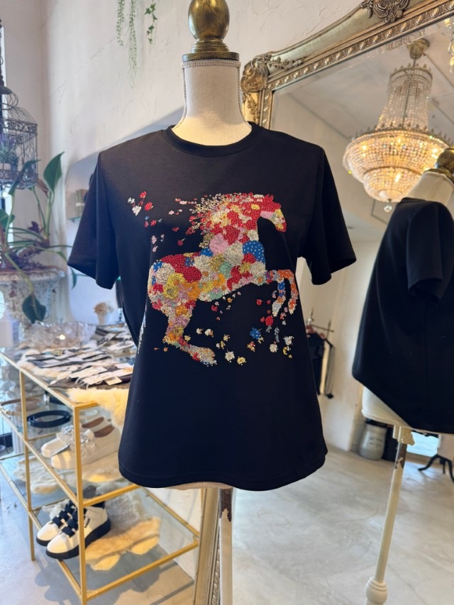 SpangleBijourEmbroidTシャツ
