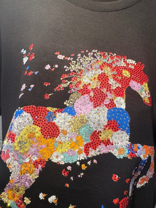 SpangleBijourEmbroidTシャツ