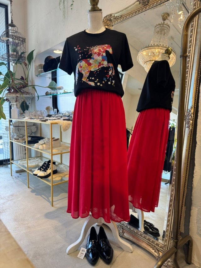 SpangleBijourEmbroidTシャツ