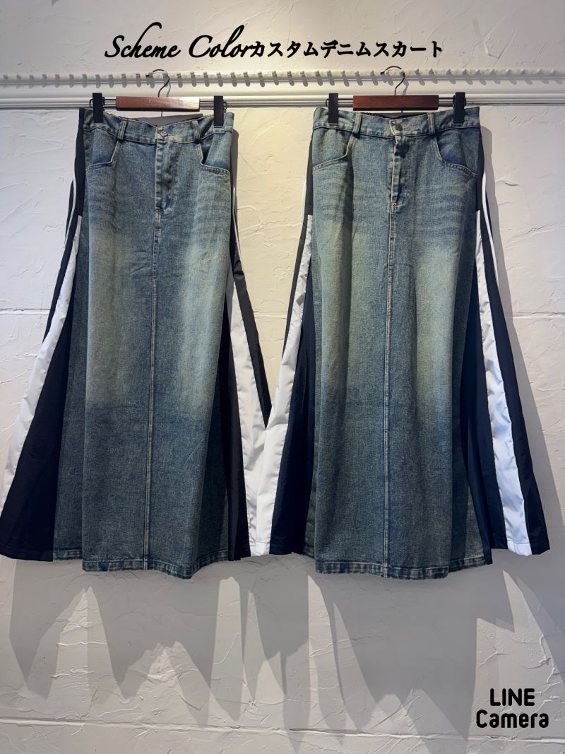 SchemeColorカスタムデニムスカート