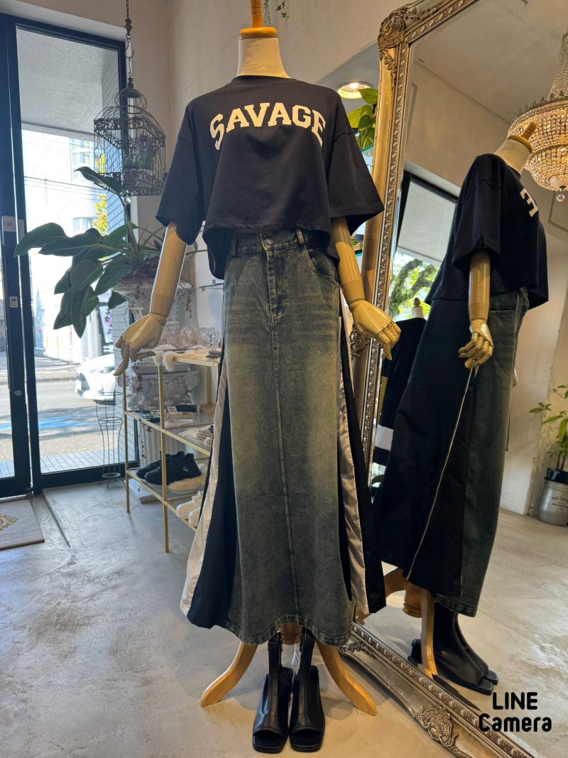 SchemeColorカスタムデニムスカート