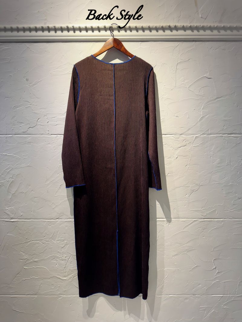BlueLineBrownプリーツワンピース