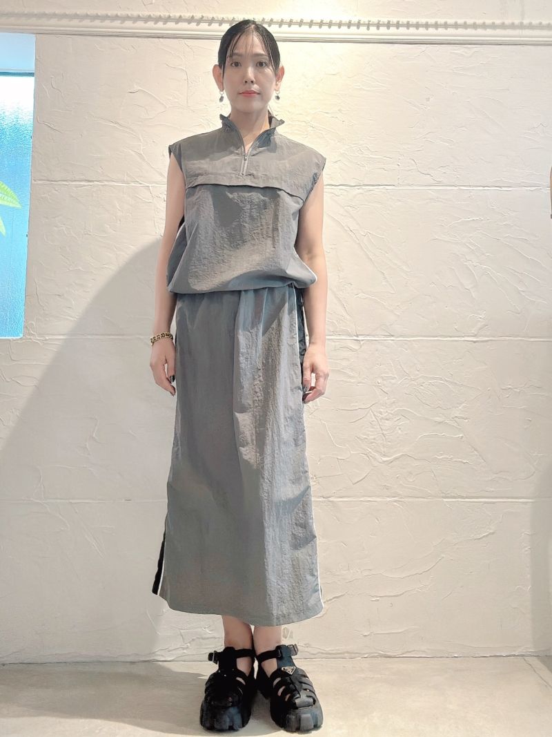 SideLineZipperベスト+スカート2点Set