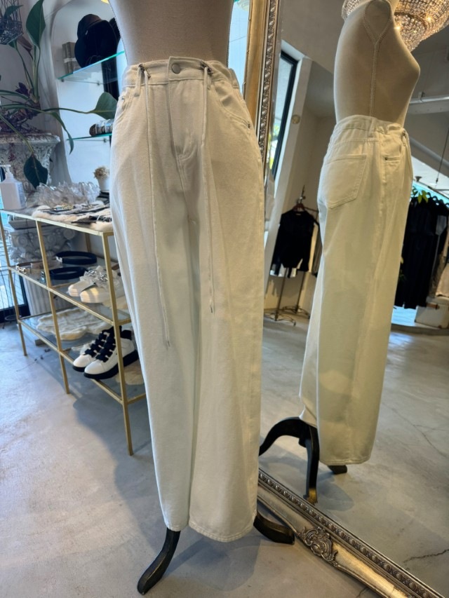 WaistShapeデザインDenimパンツ