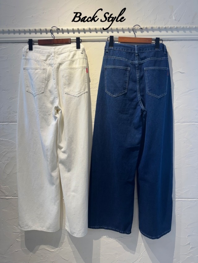WaistShapeデザインDenimパンツ