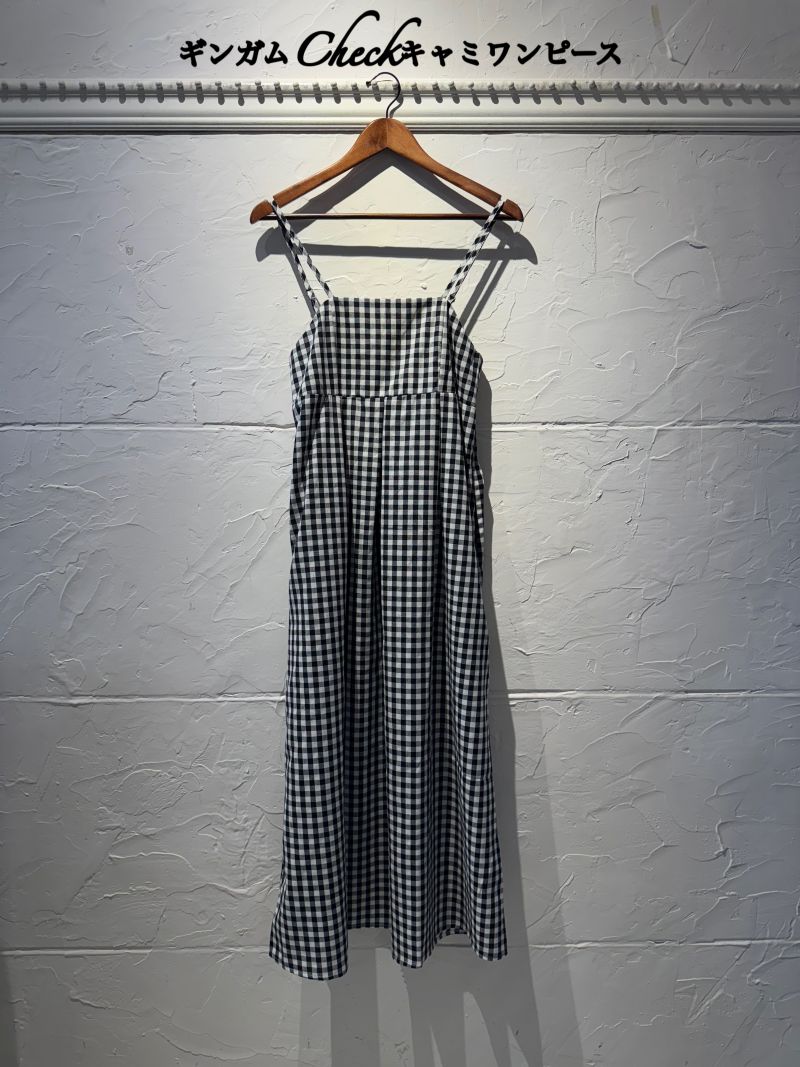 ギンガムCheckキャミワンピース