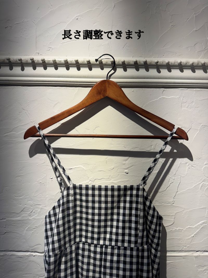 ギンガムCheckキャミワンピース