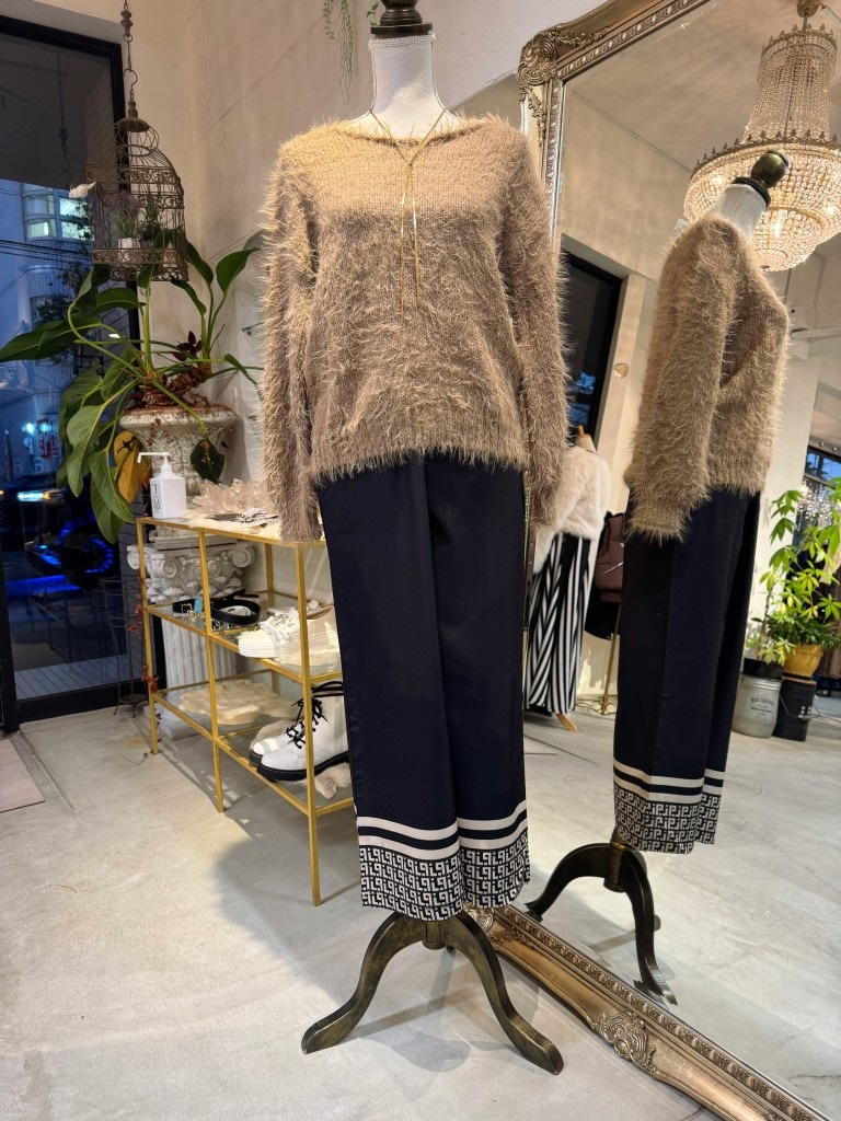 Mohairシャギーニット