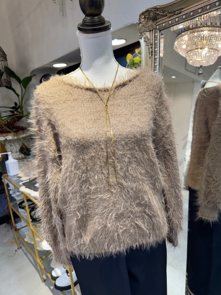 Mohairシャギーニット