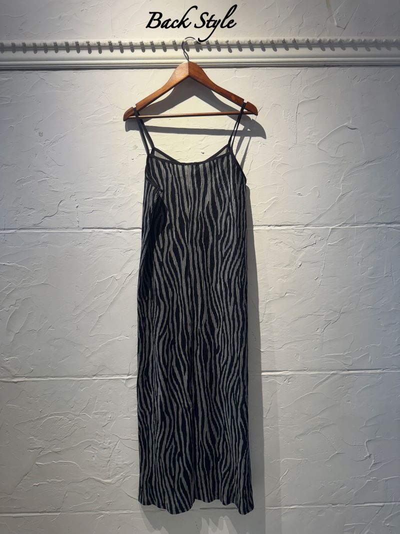 ベルベットTouchゼブラキャミワンピース