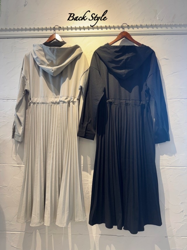 WaistShapeプリーツ2Wayワンピース