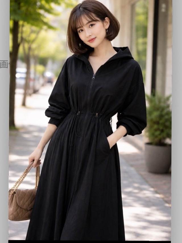 WaistShapeプリーツ2Wayワンピース