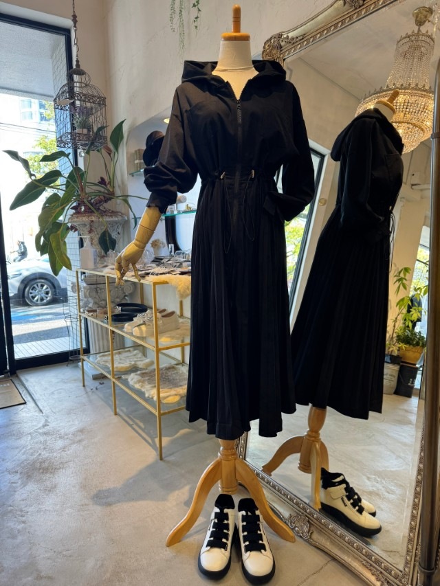 WaistShapeプリーツ2Wayワンピース