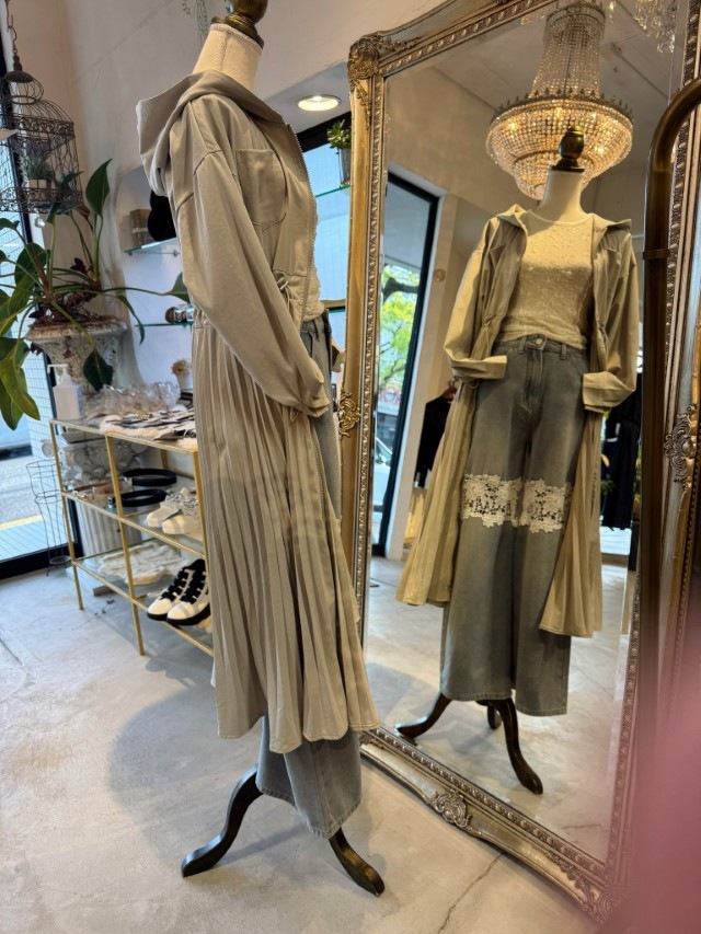 WaistShapeプリーツ2Wayワンピース