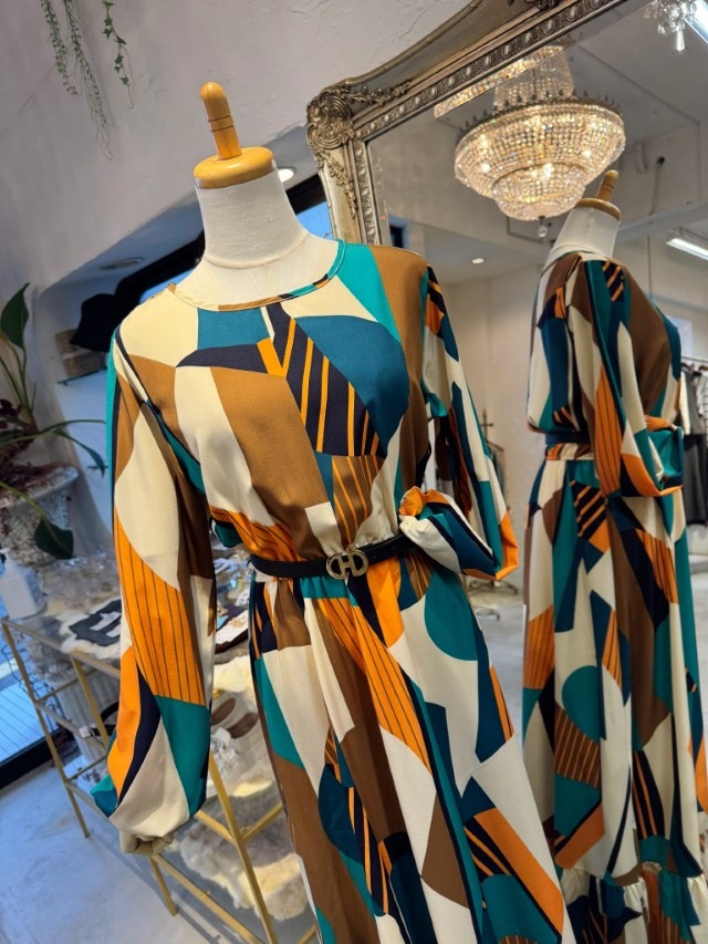 ColorfulHangマキシワンピース