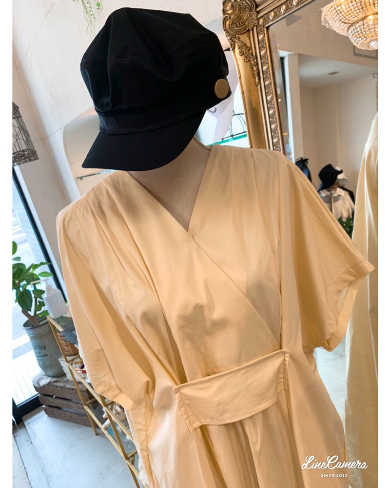 ゴールドボタンキャスケット