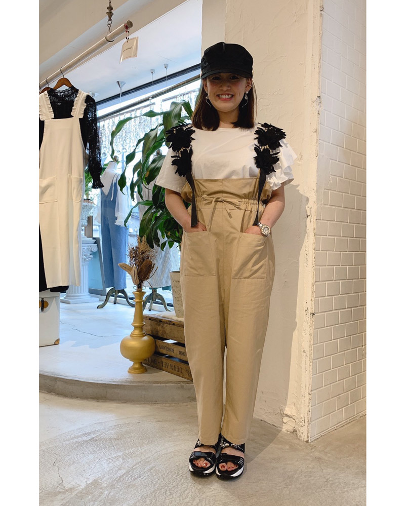 ゴールドボタンキャスケット