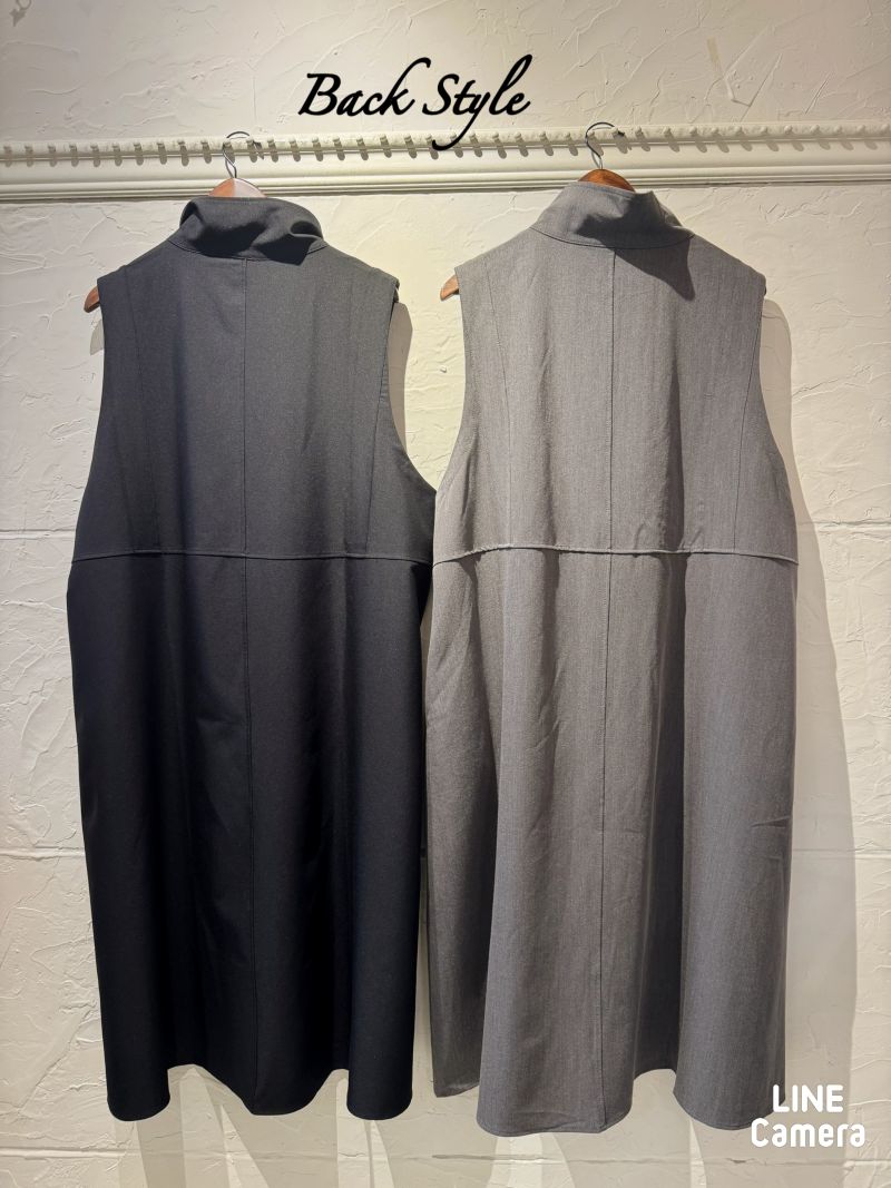 StandNeckボタンジレJacket