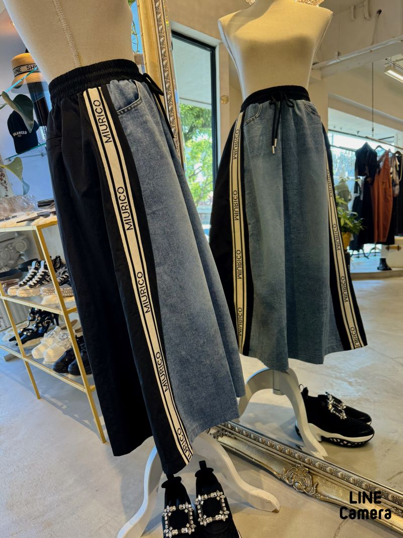 LetterLineカスタムデニムスカート
