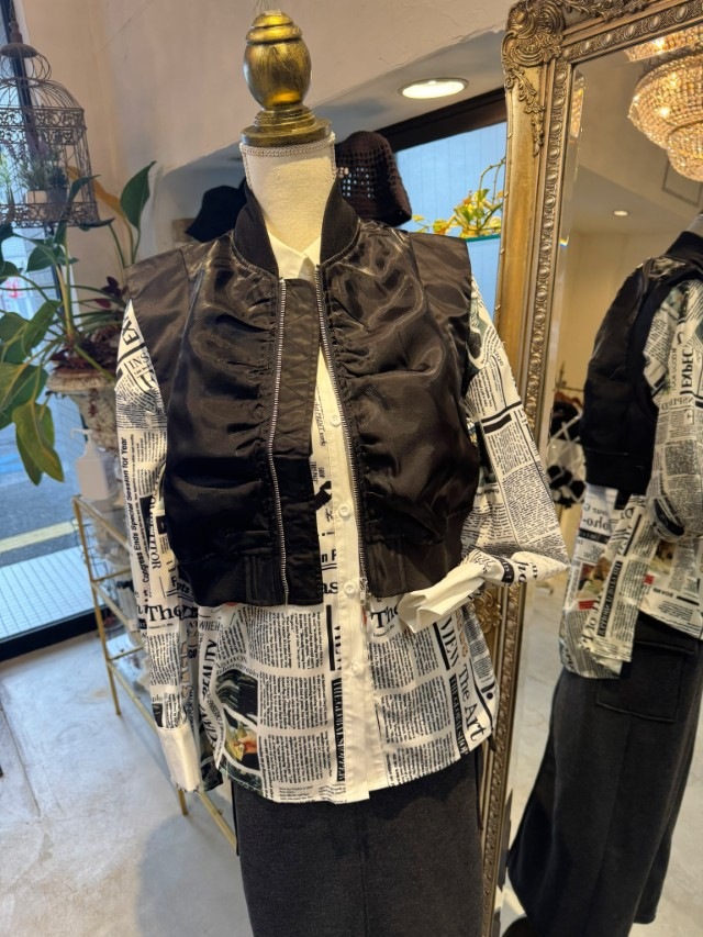 MetalオーガンジーMA1ベスト