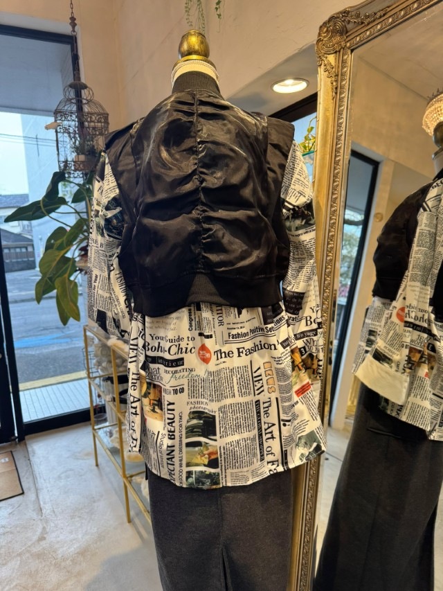 MetalオーガンジーMA1ベスト