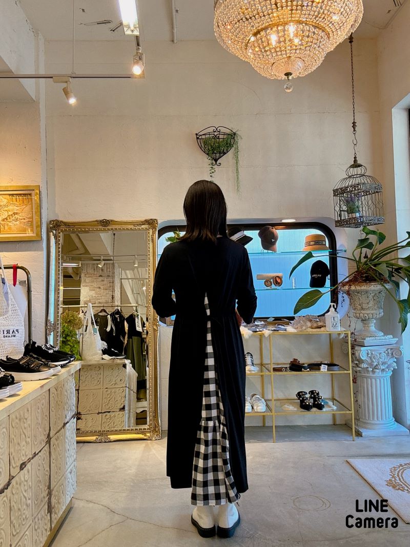 ReversibleチェックMixワンピース