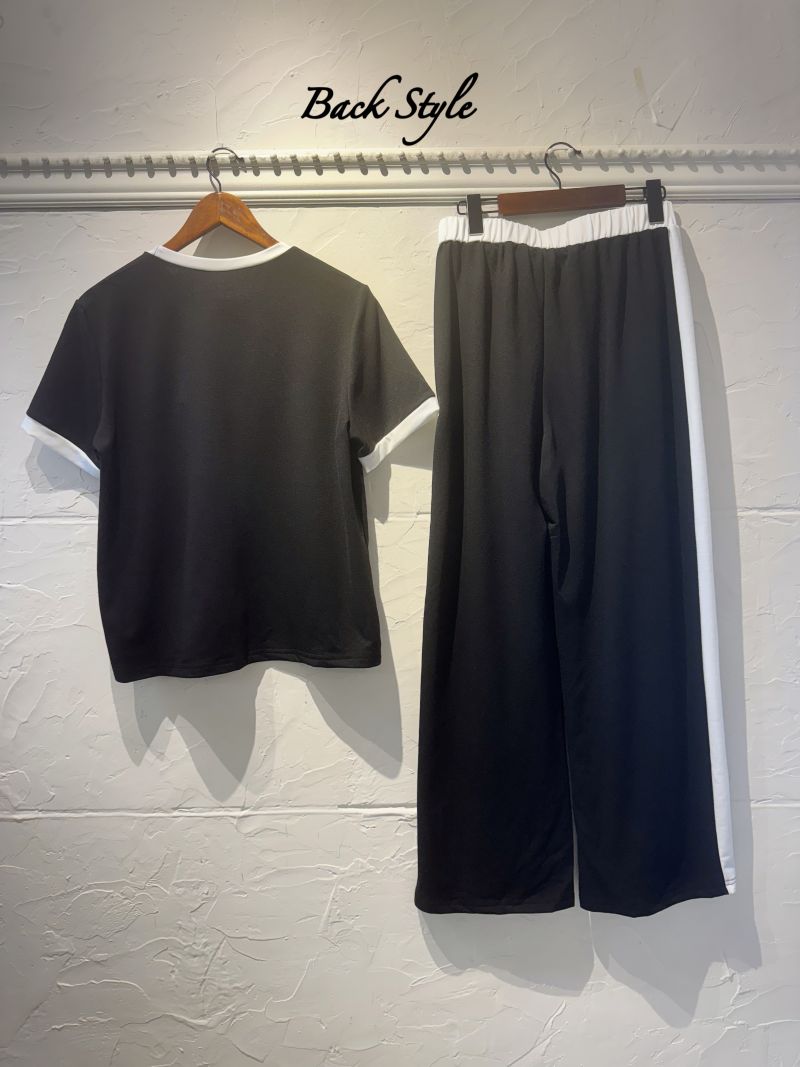 CameliaTシャツ+SideLineCameliaパンツ