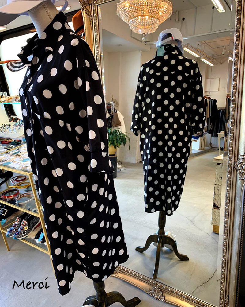 シフォンドットワンピース