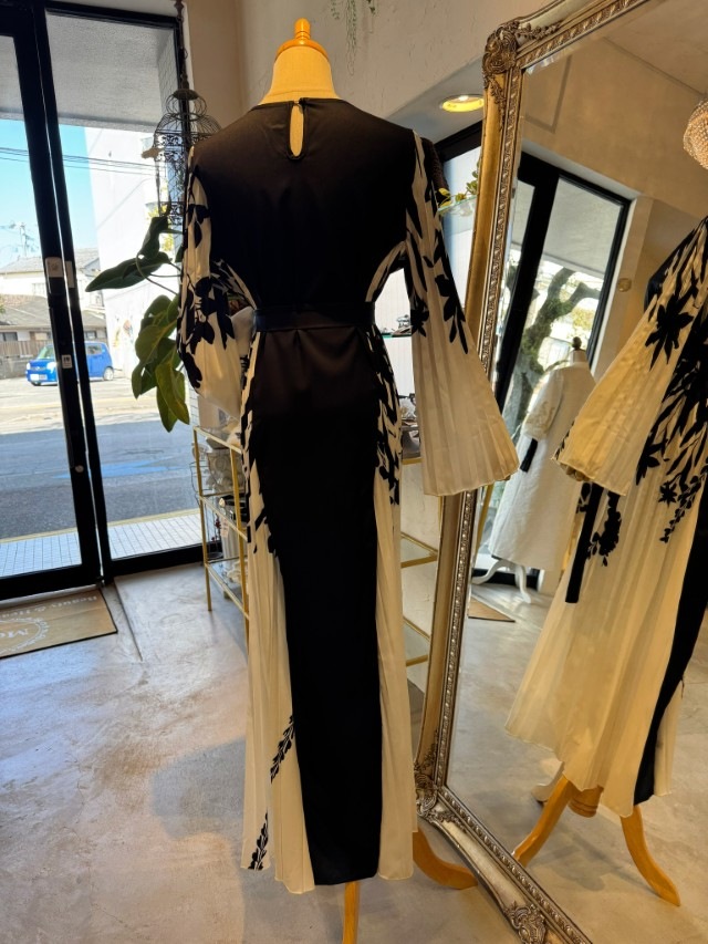 SideプリーツMonotoneHangワンピース