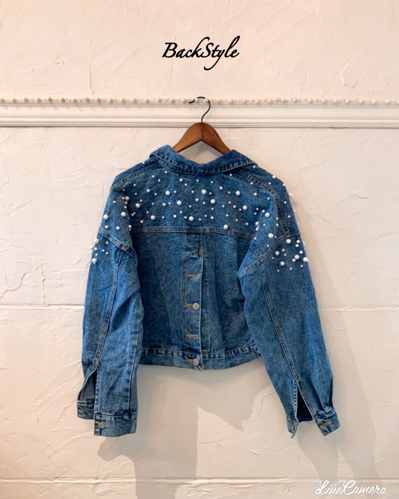 4/11までお値下げ☆YANUK×PARIGOT パール付きデニムジャケット 4/11までお値下げ☆YANUK×PARIGOT パール付きデニムジャケット