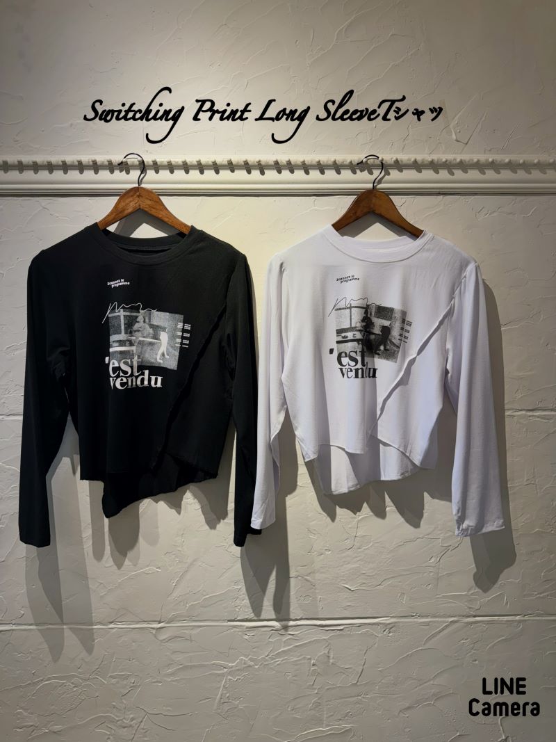 SwitchingPrintLongSleeveTシャツ